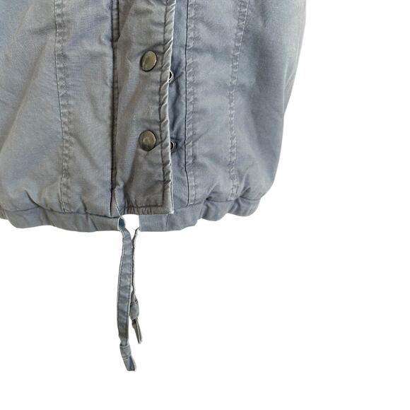 Vintage 80s Pan Asia Insulated Parka Coat Mixed Media Gray Blue size S - Picture 7 of 13